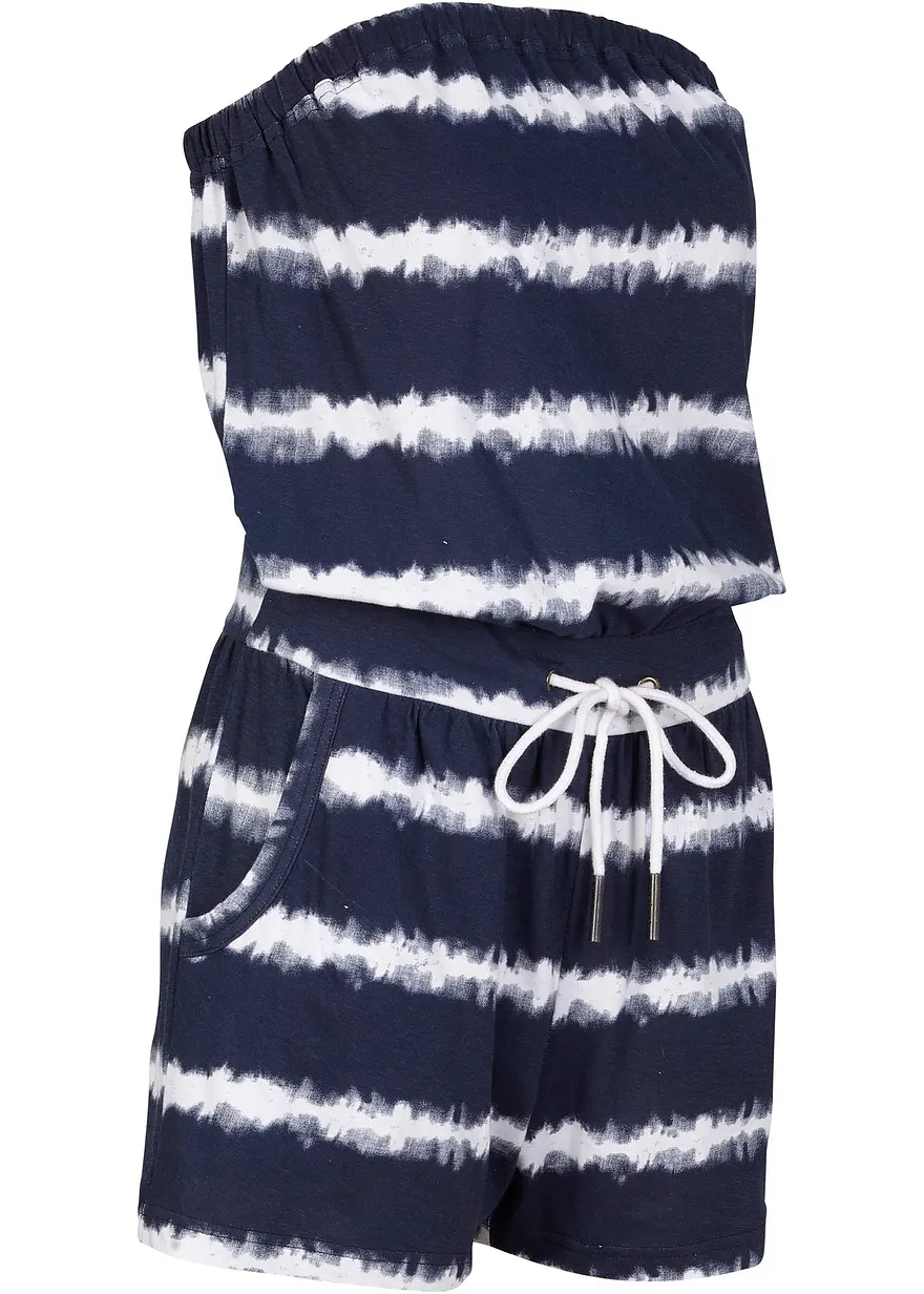 Bandeau-Jumpsuit aus reiner Bio-Baumwolle
