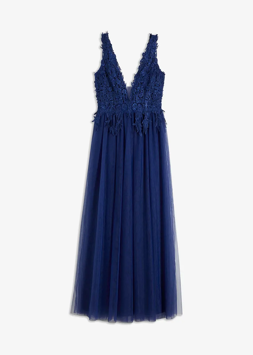 Maxikleid aus Tüll und Spitze