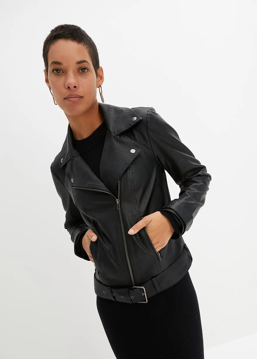 Oversize Biker-Jacke