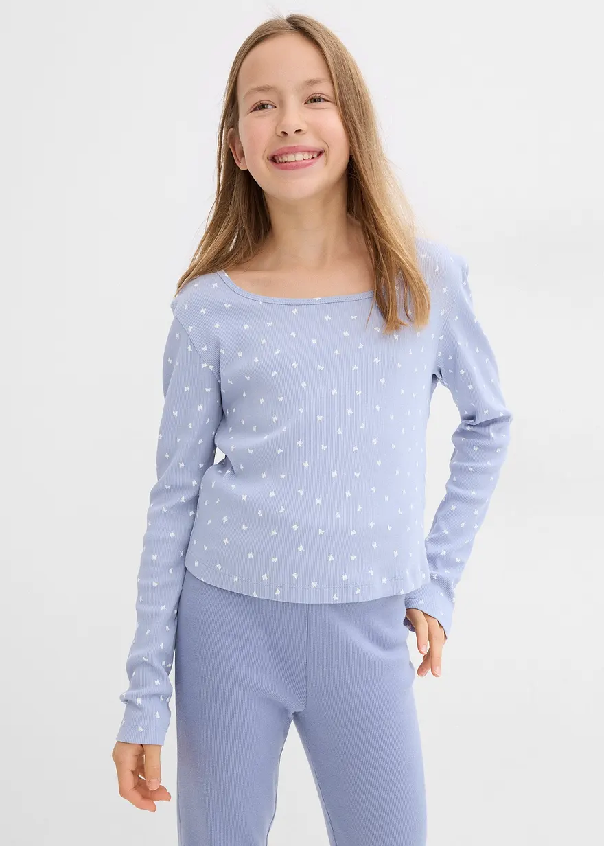 Rippshirt aus reiner Bio-Baumwolle