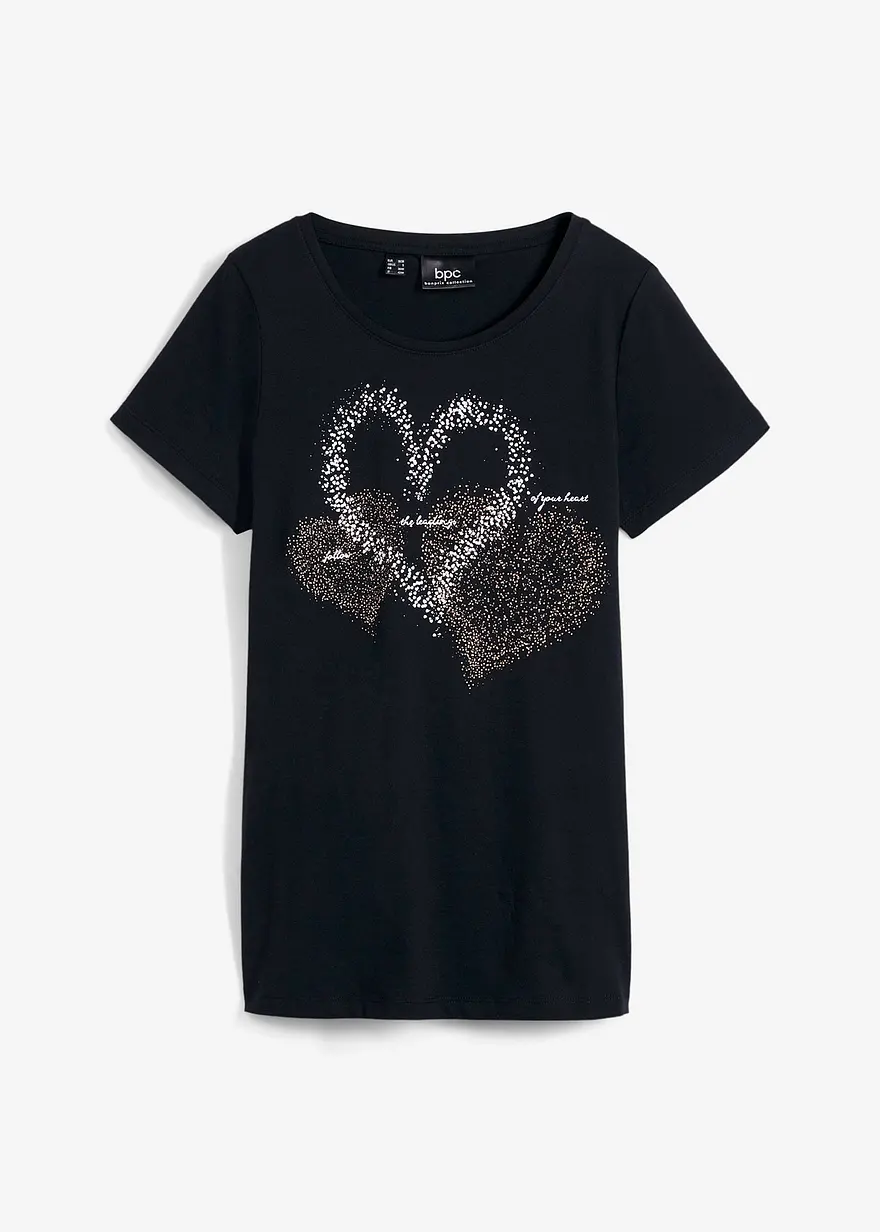 Shirt mit Herzdruck aus Bio-Baumwolle
