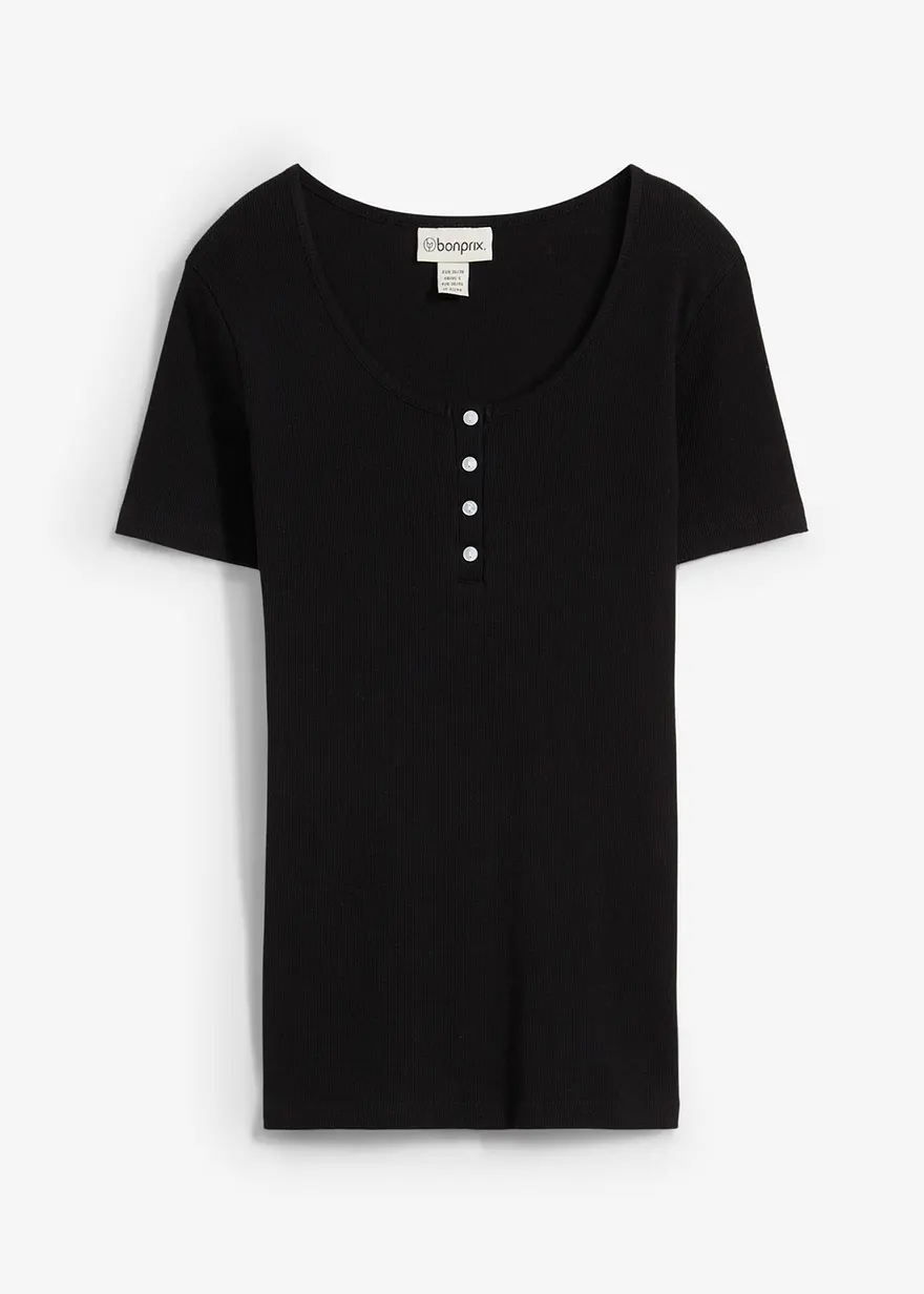 Henleyshirt aus reiner Bio-Baumwolle