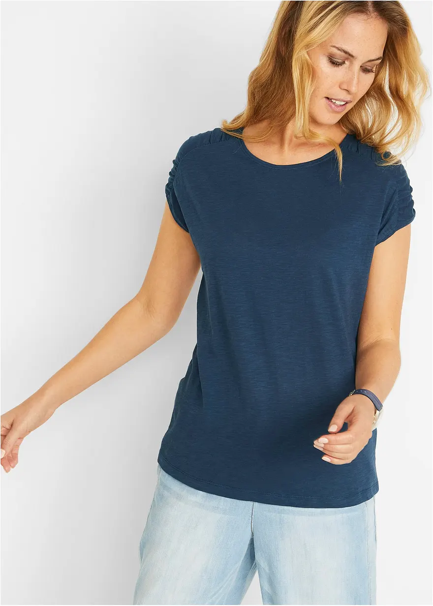 Boxy-Shirt, kurzarm