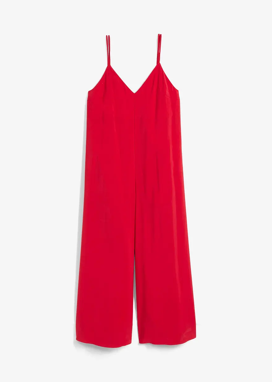 Jumpsuit mit verstellbaren Trägern aus Viskose-Mix
