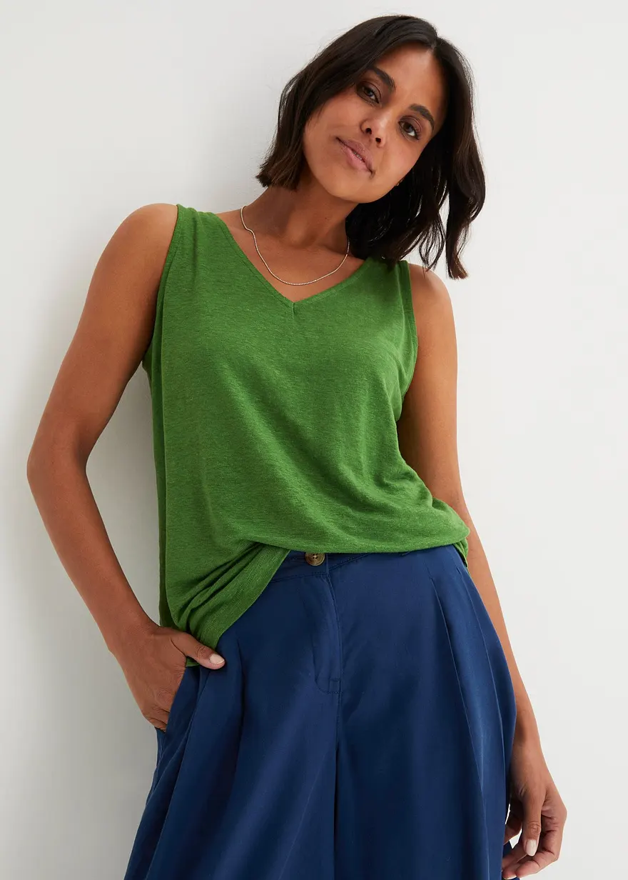 Tanktop aus Leinen