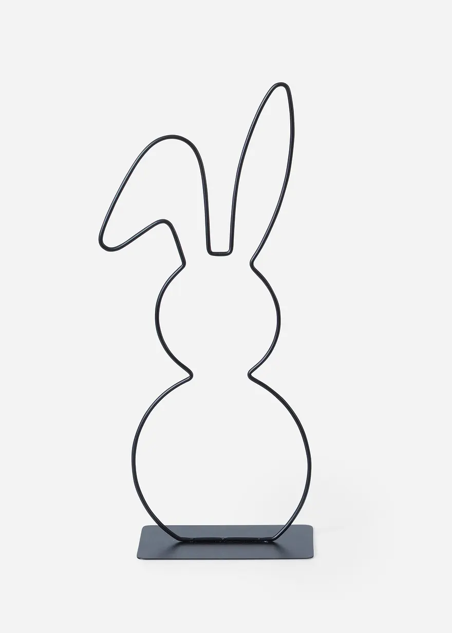 Deko-Figur Silhouette in Hasenform