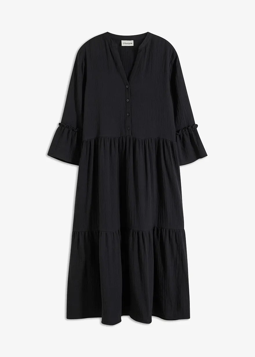 Maxikleid aus weichem Musselin
