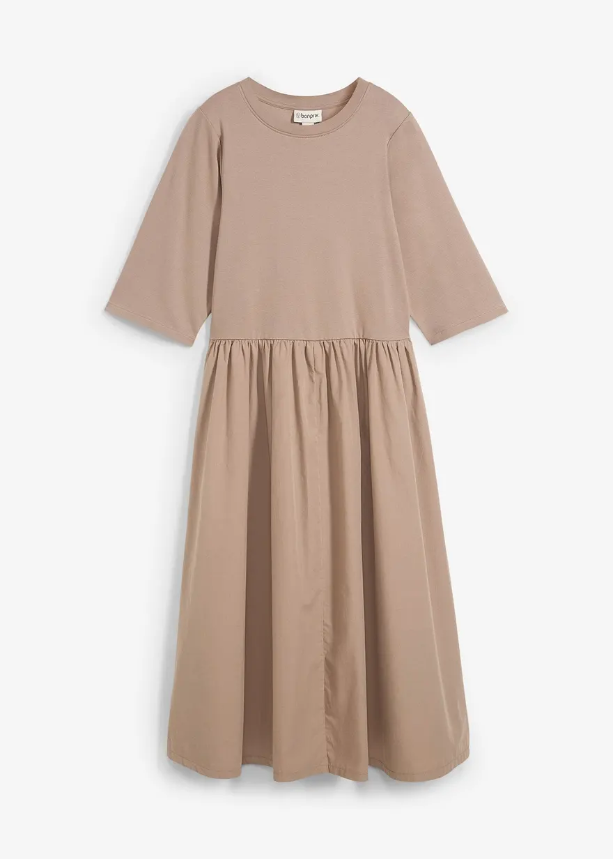 Midikleid aus reiner Baumwolle