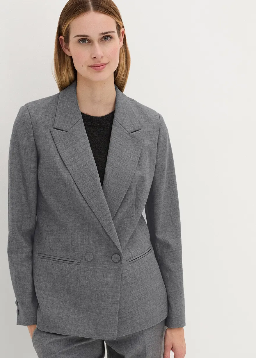 Doppelreihiger Wollblazer