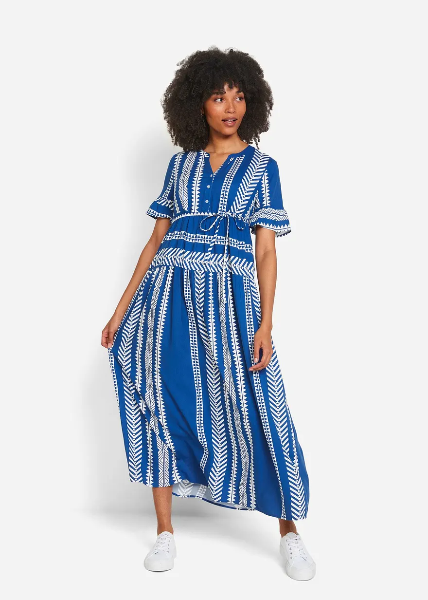 2-in-1 Umstands- und Stillkleid aus fließender Viskose