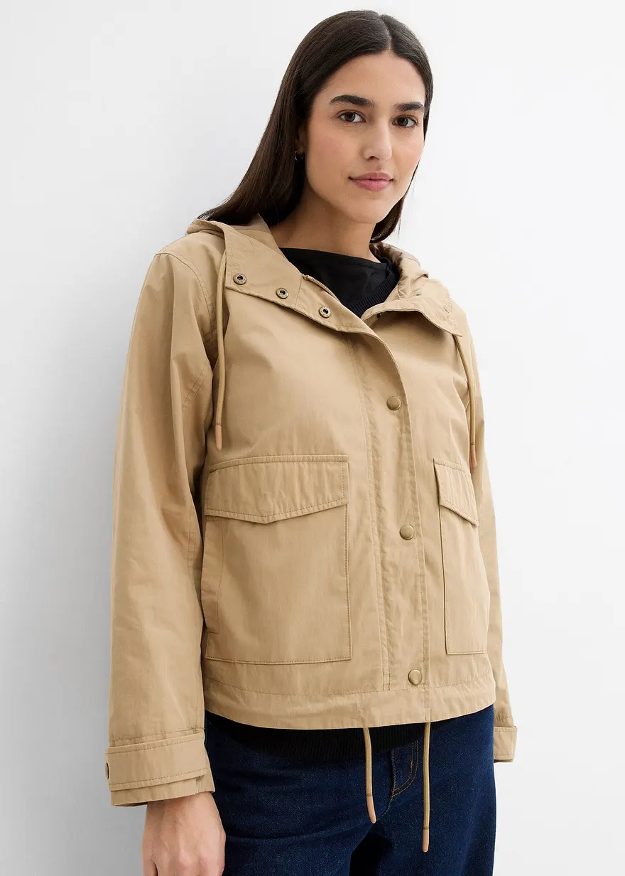 Übergangsjacke mit Kapuze