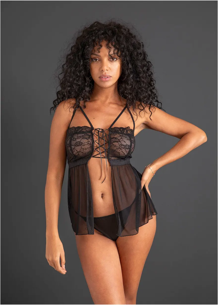 Babydoll und String (2-tlg.Set)