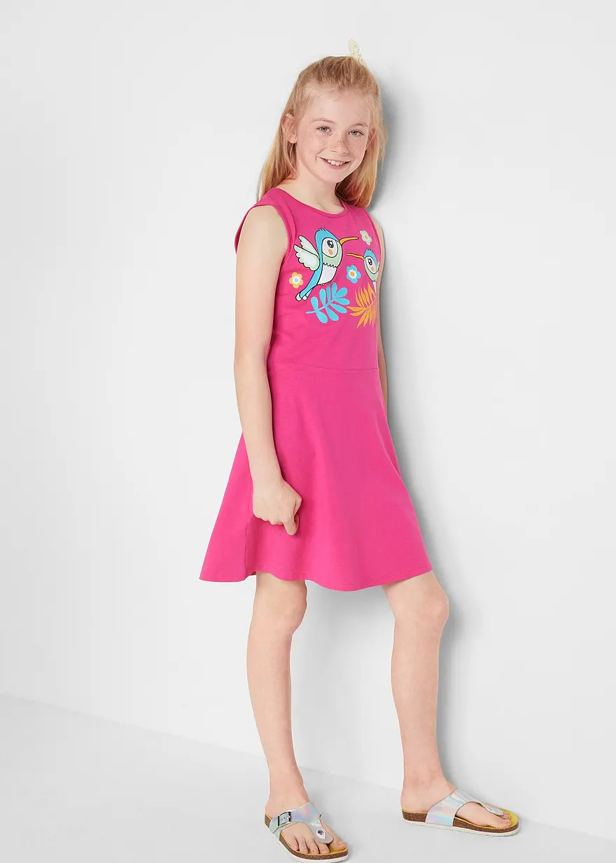 Jerseykleid aus reiner Bio-Baumwolle (3er Pack)