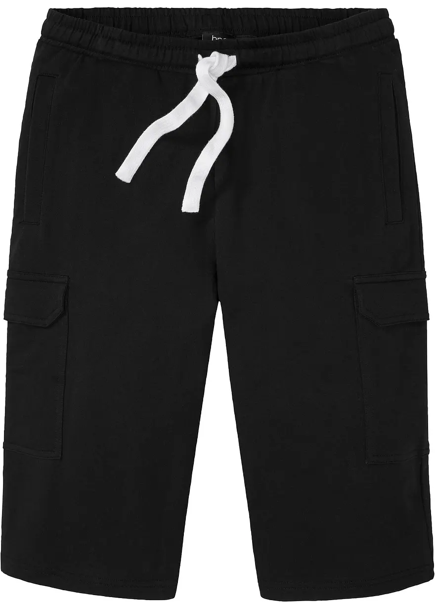 Cargo-Sweatbermuda aus reiner Bio-Baumwolle