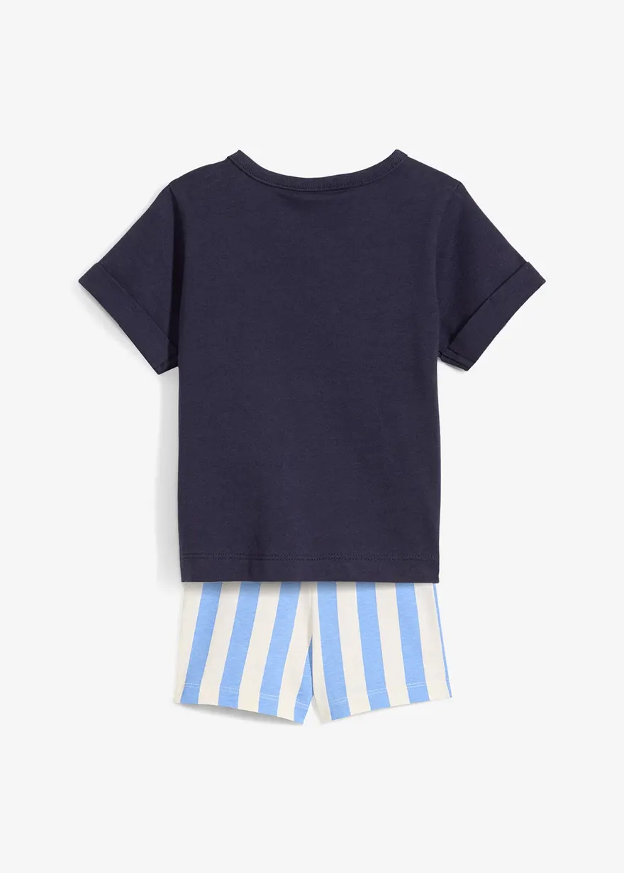 Shirt und kurze Hose aus reiner Bio-Baumwolle (2-tlg.Set)
