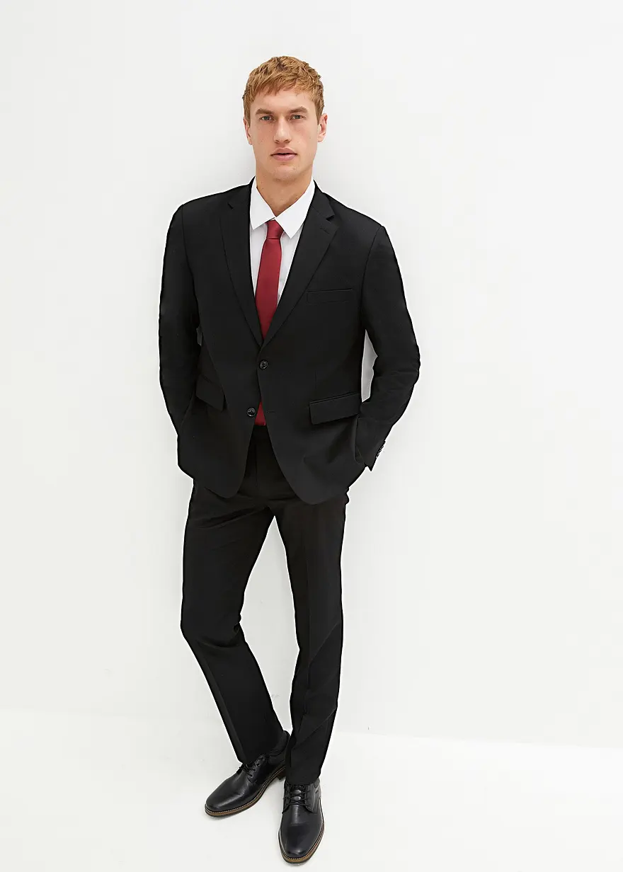 Anzug mit Krawatte (3-tlg.Set), Regular Fit