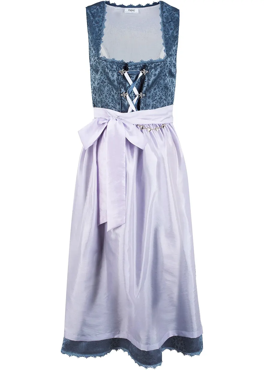 Dirndl mit Schürze in Midilänge (2-tlg. Set)