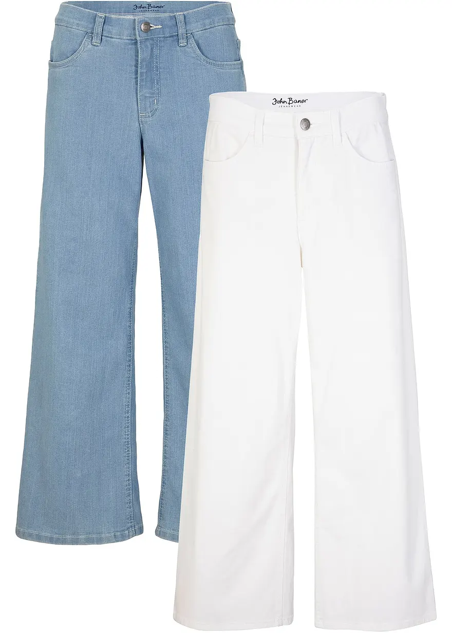 Capri Jeans Mid Waist, (2er Pack)