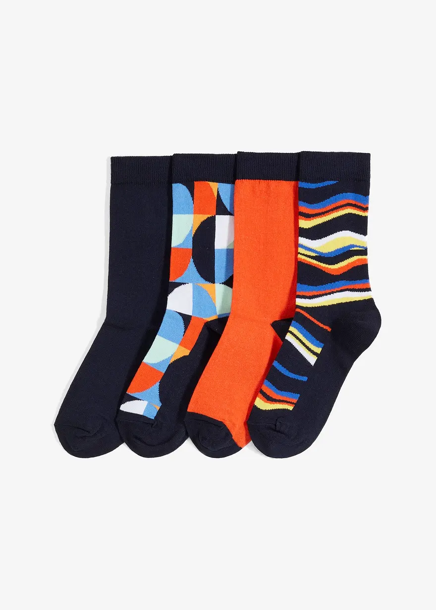 Socken mit Bio-Baumwolle (4er-Pack)