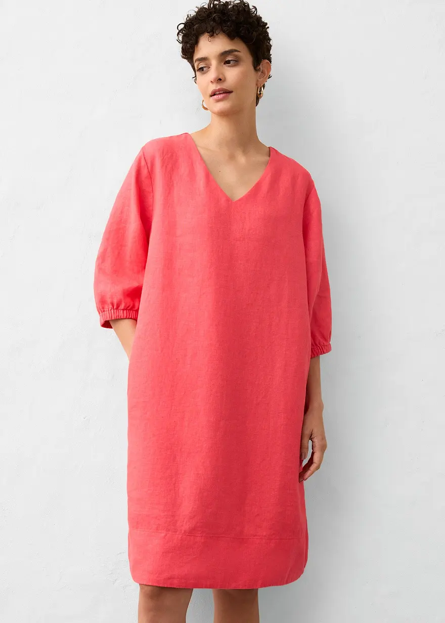 Kleid aus reinem Leinen, 3/4 Arm