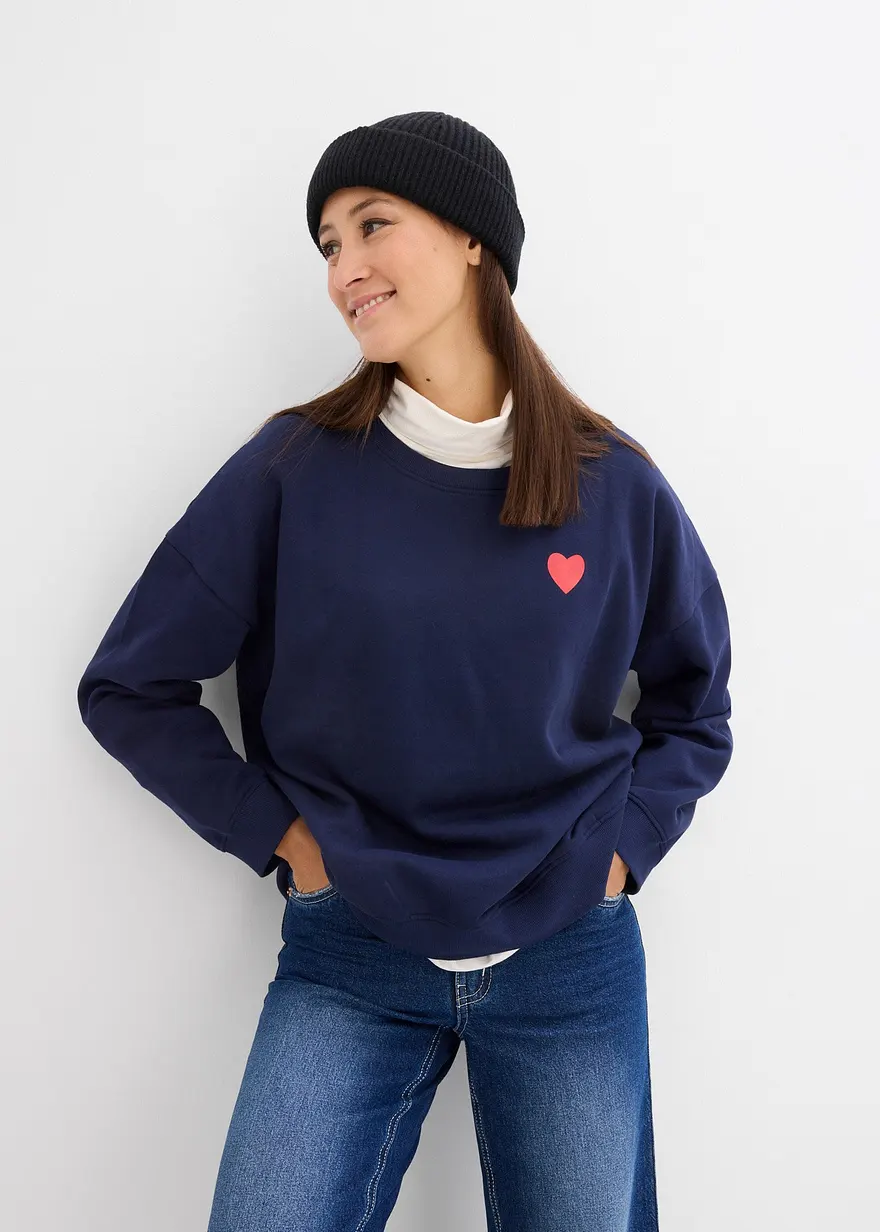 2-in-1 Umstands- und Still-Sweatshirt aus Bio-Baumwolle