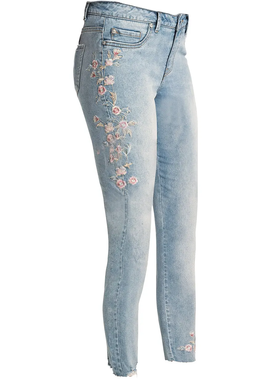 Skinny-Jeans Mid Waist, verkürzt
