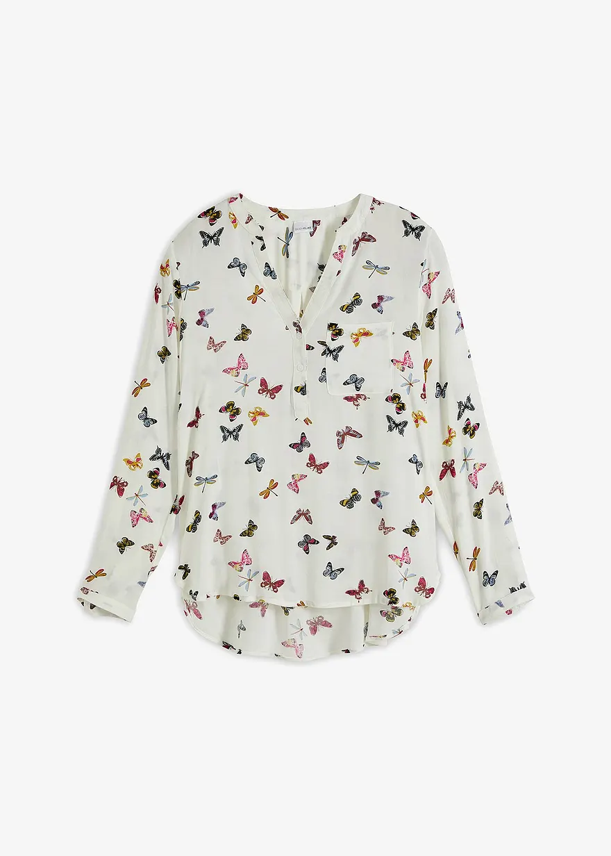 Bluse aus fließender Viskose
