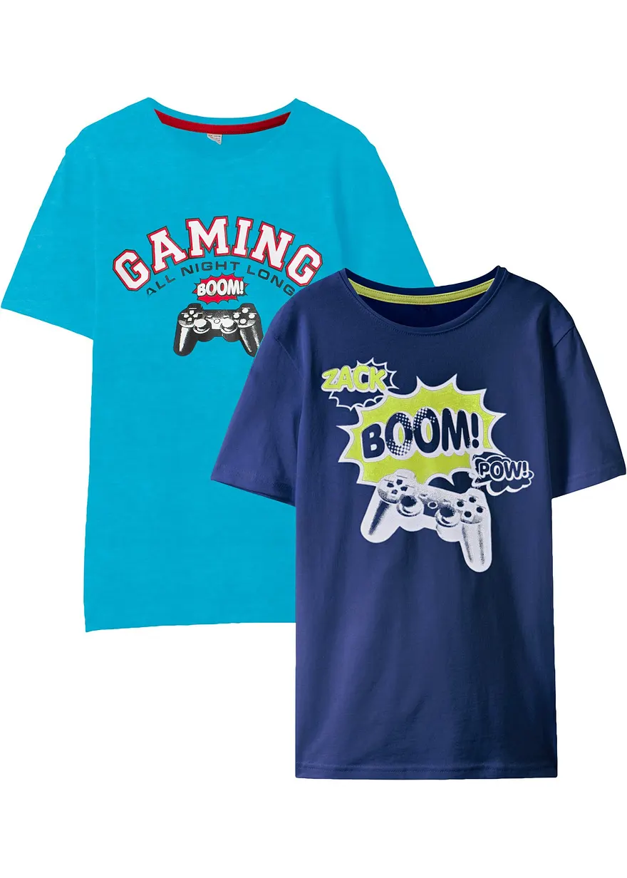 T-Shirt aus reiner Bio-Baumwolle (2er Pack)