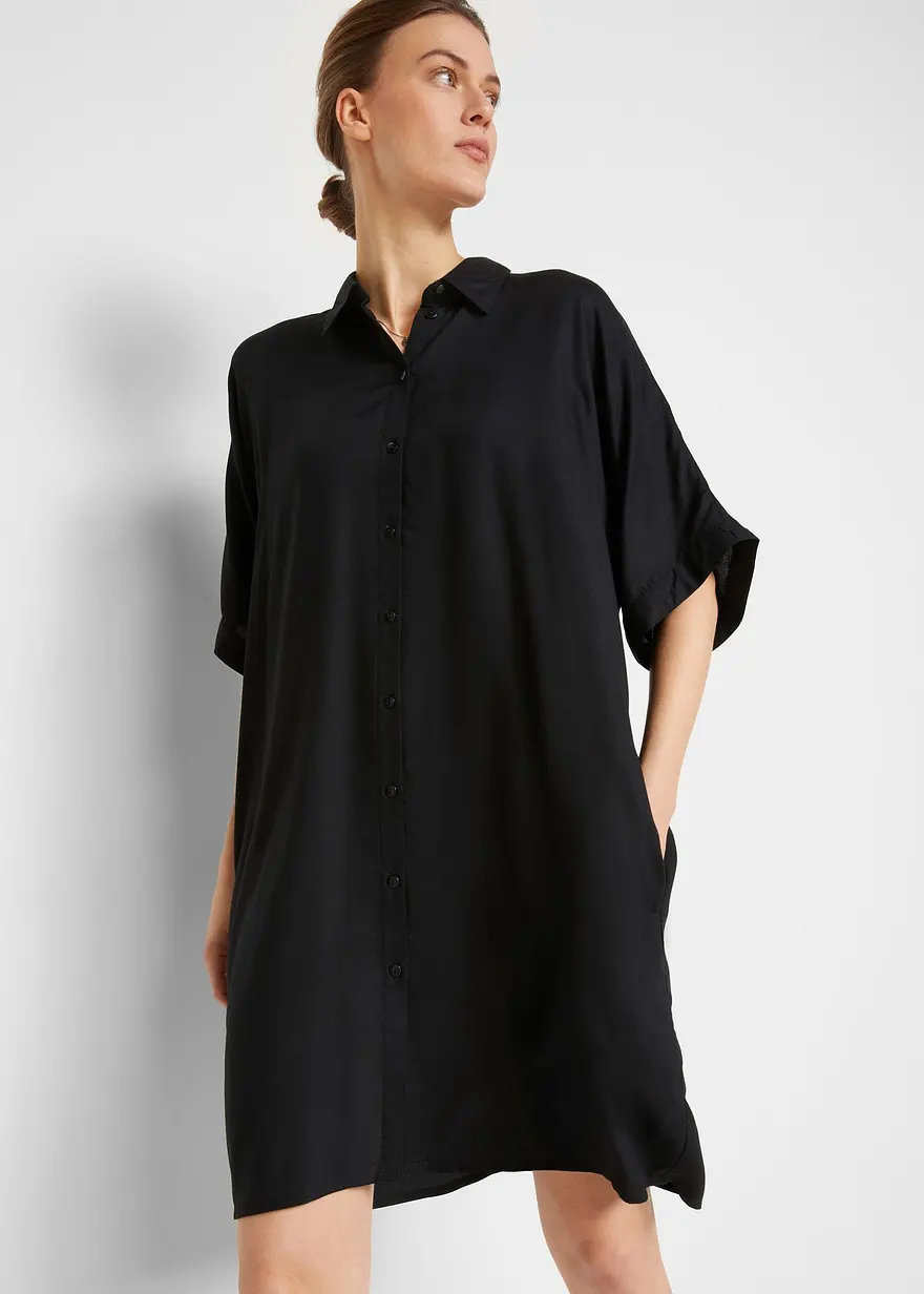 Blusenkleid aus feiner Viskose