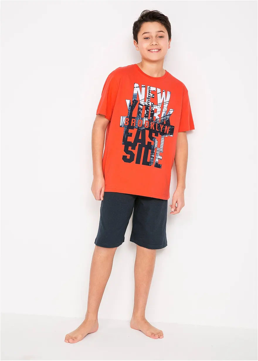 Shorty aus reiner Baumwolle (2-tlg. Set)
