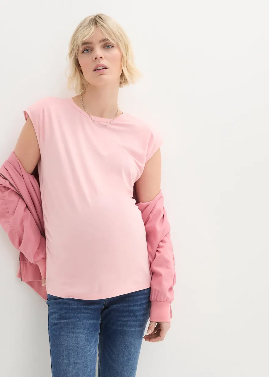 Umstandsshirt mit Schulterpolster