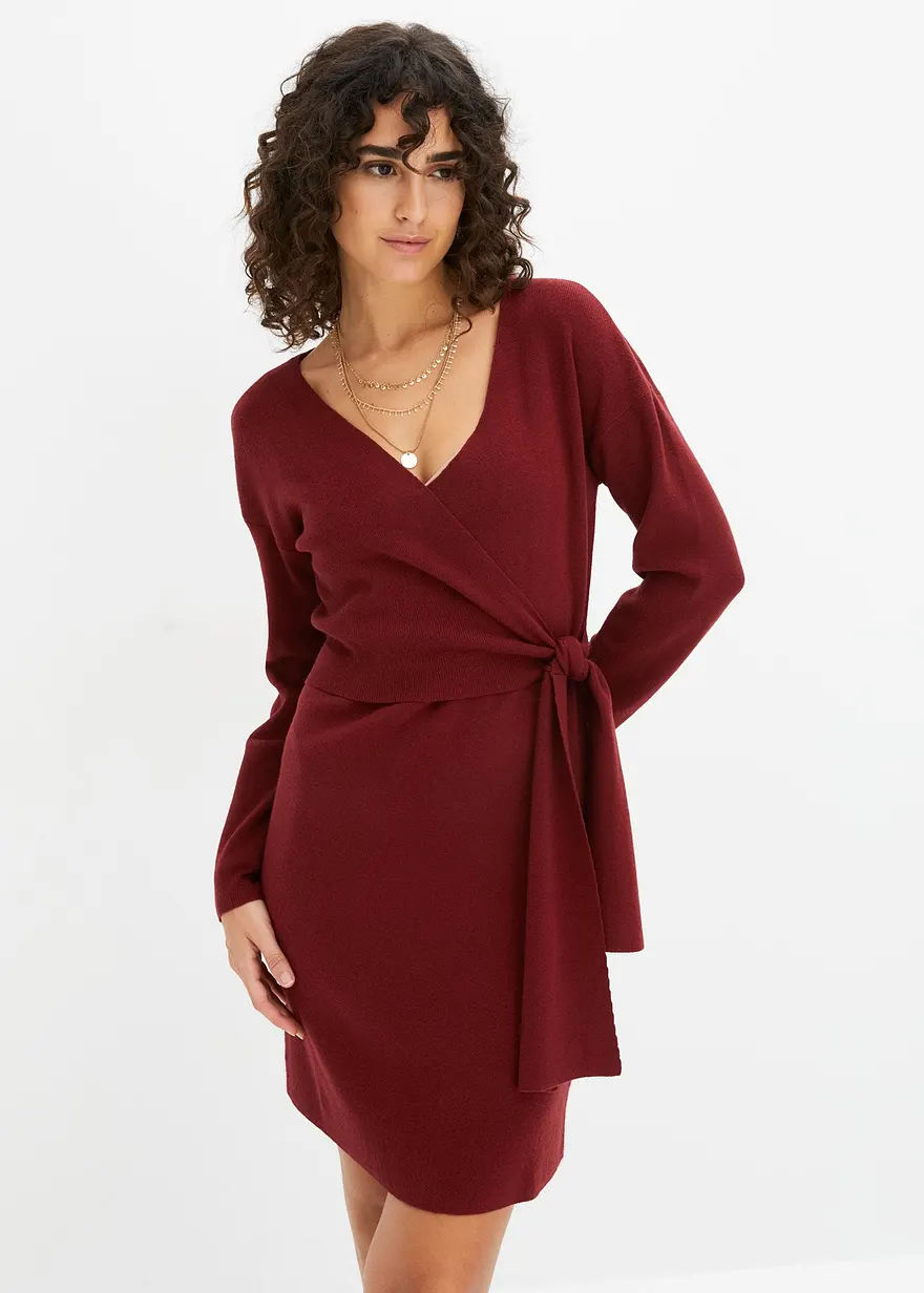 Strickkleid in Wickeloptik