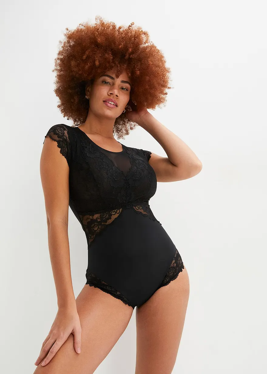 Body ohne Bügel mit zarter Spitze