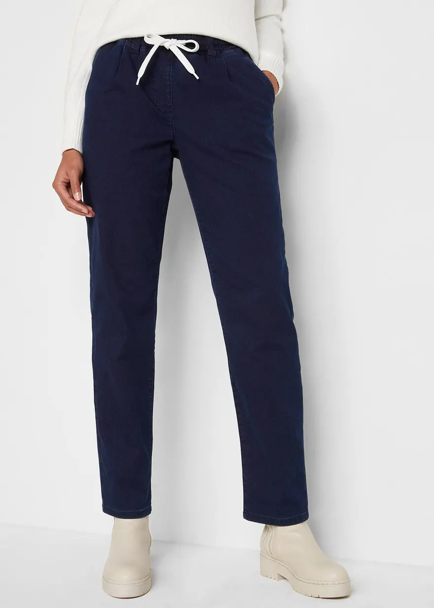 Mom-Jeans Mid Waist, Thermo mit Bequembund