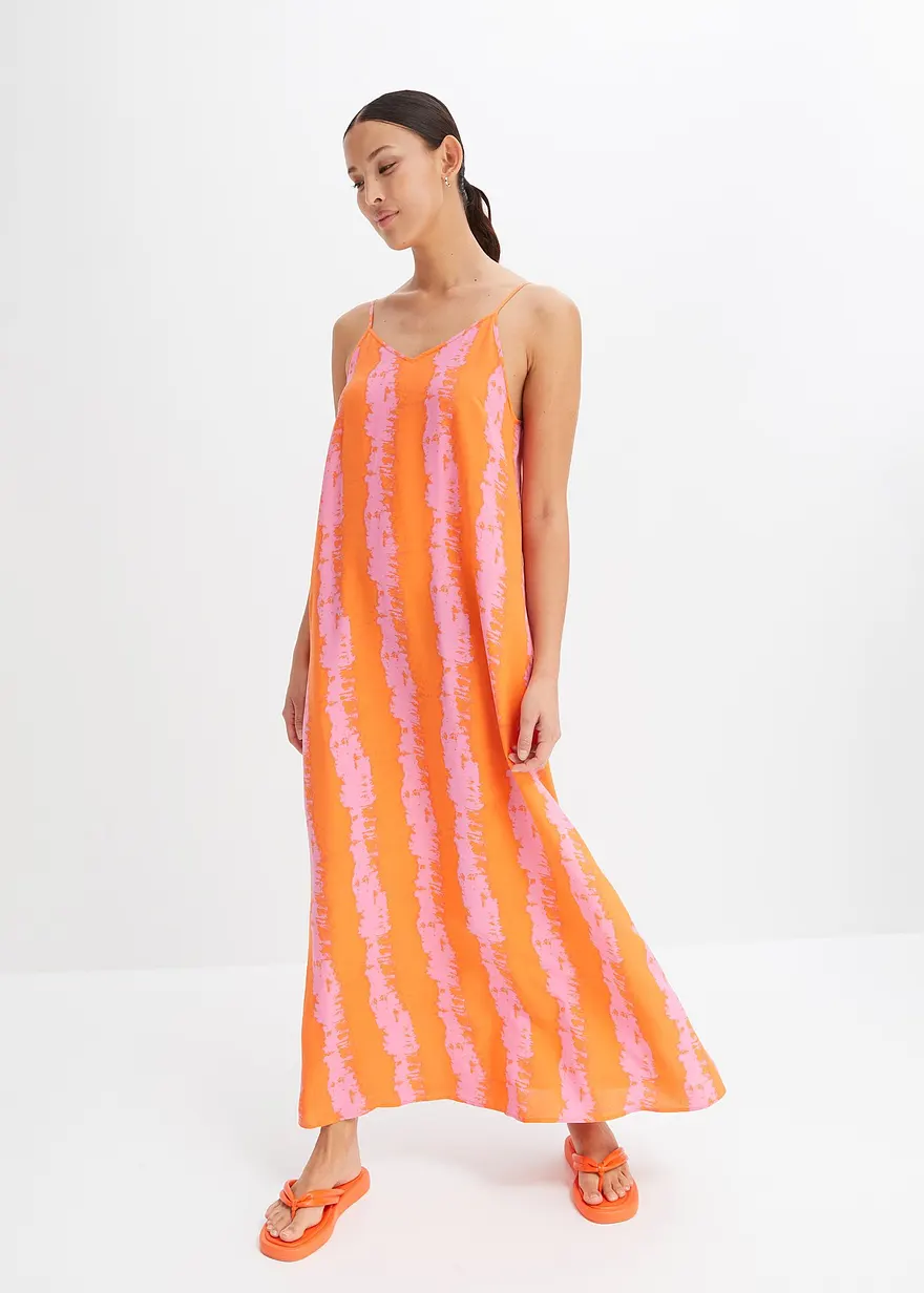 Trägerkleid aus fließender Viskose