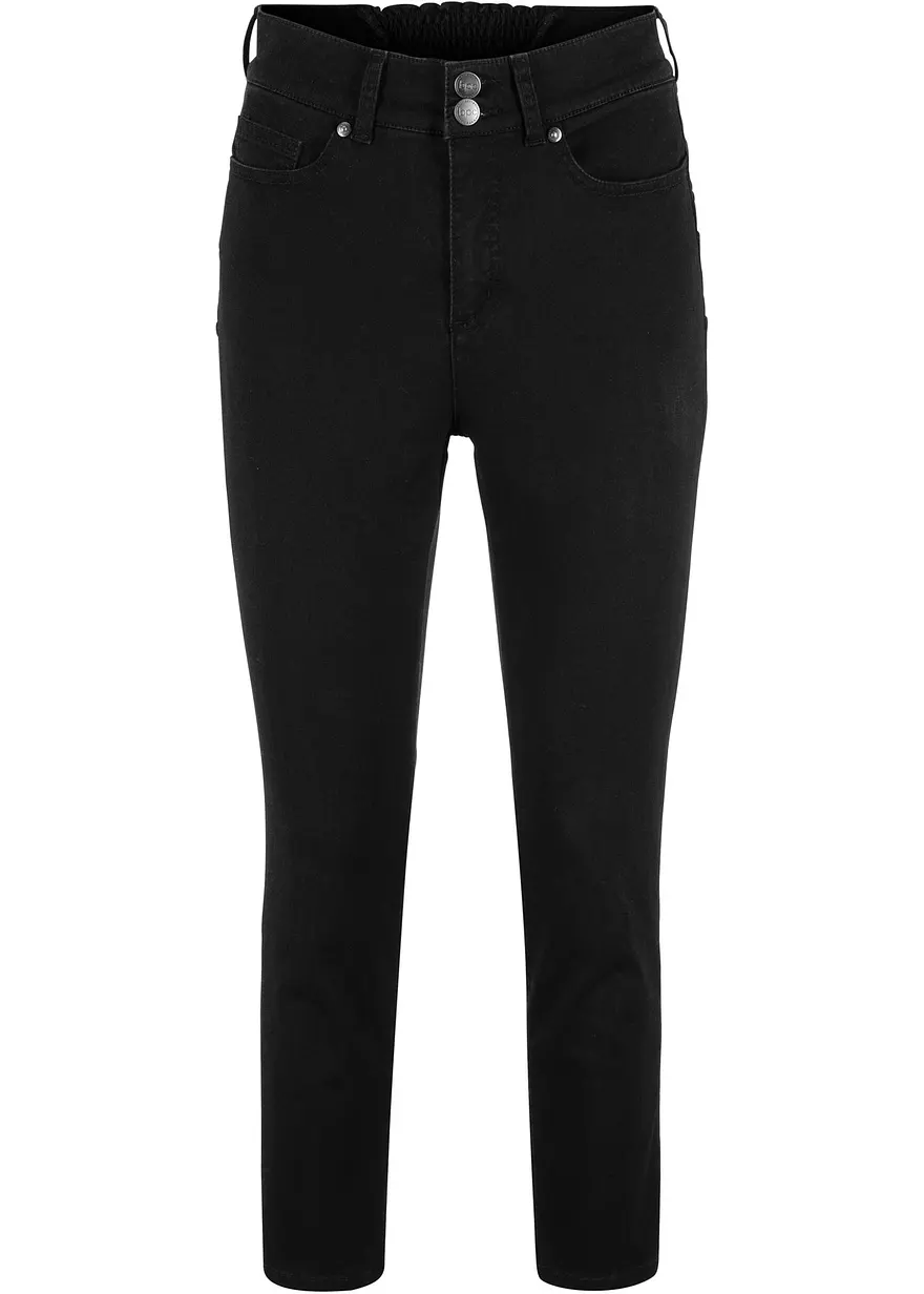 Slim Fit Jeans, Mid Waist, Bequembund