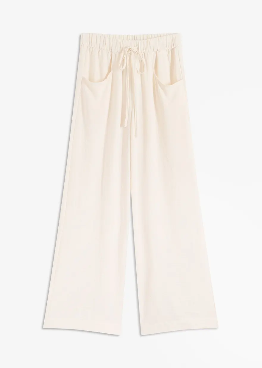 Marlenehose aus leichtem Crêpe