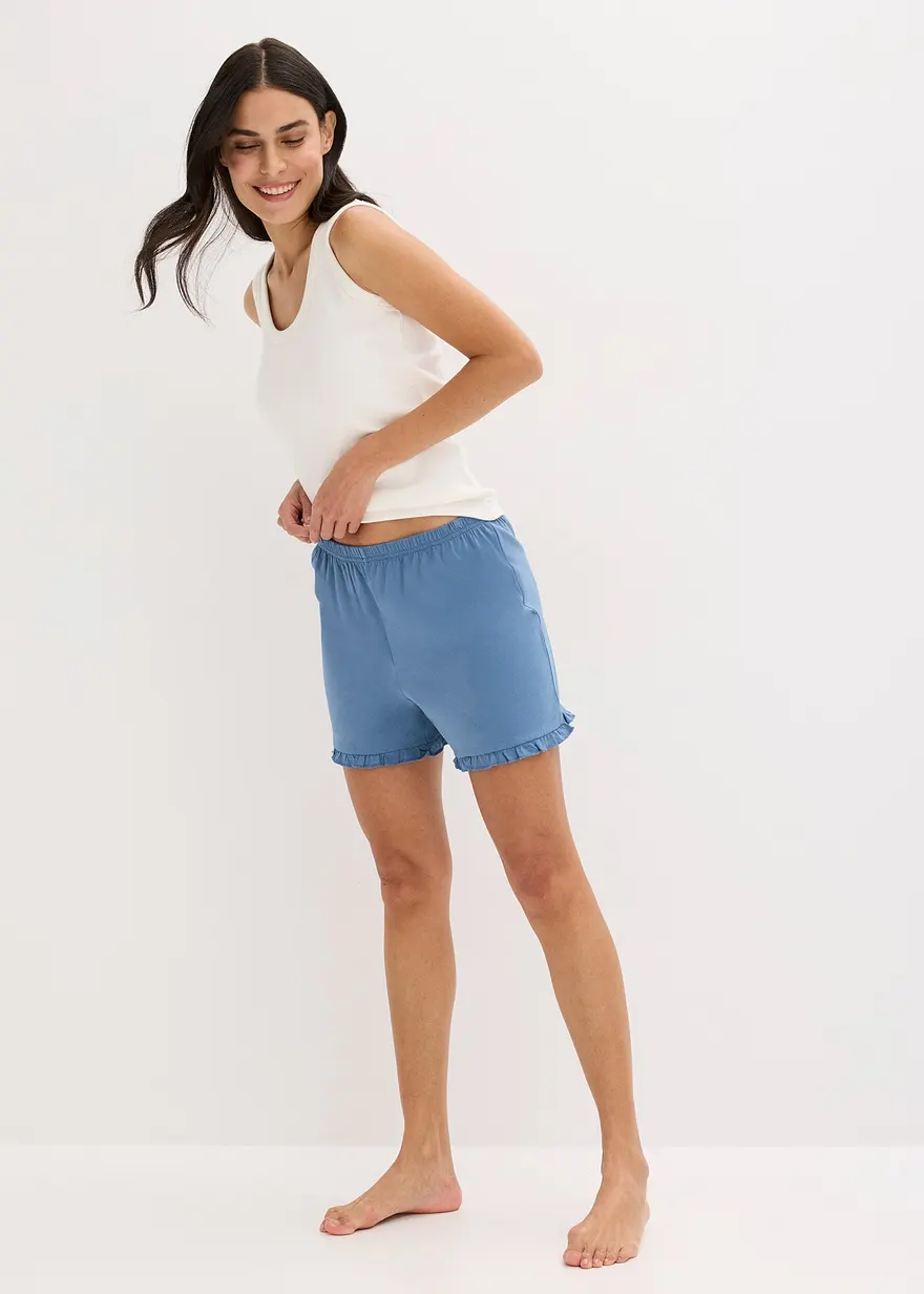 Kurze Schlafshorts (3er Pack) aus reiner Bio-Baumwolle