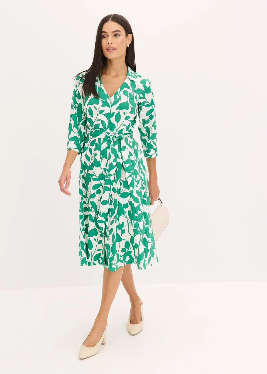 Hemdblusenkleid mit floralem Druck