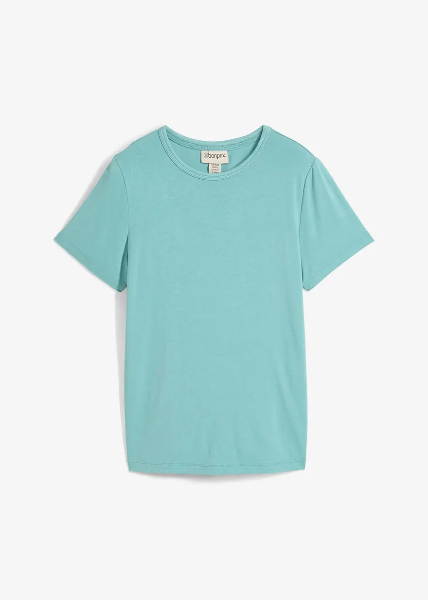T-Shirt aus fließender Viskose