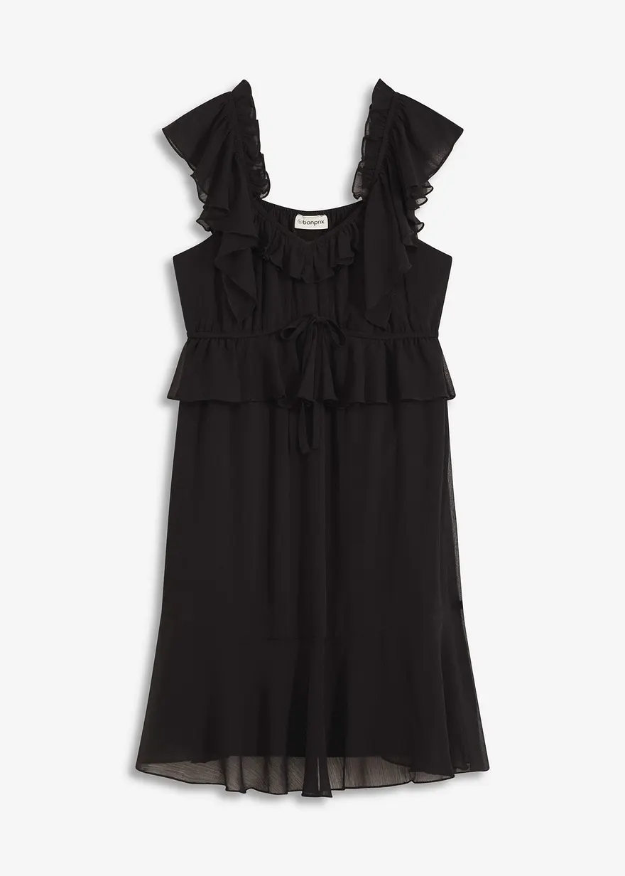 Chiffonkleid in A-Linie
