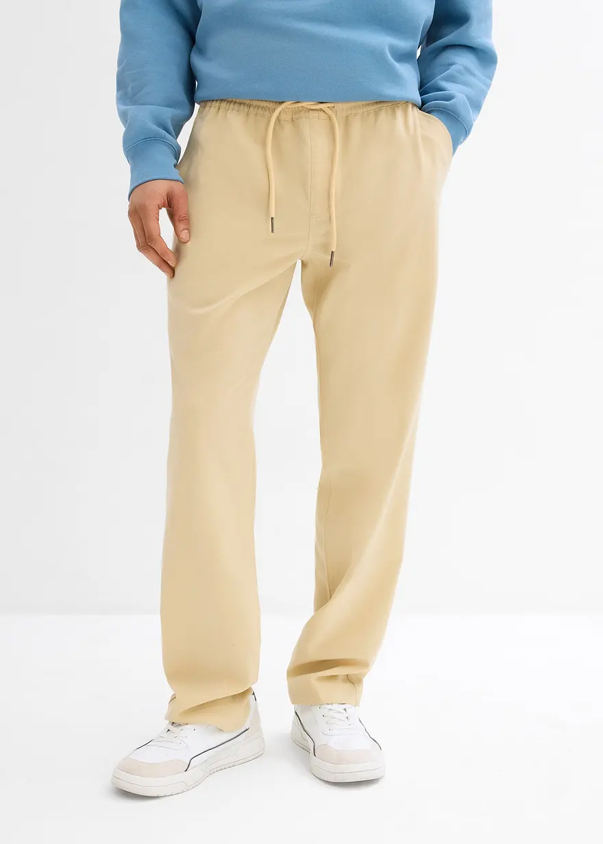 Relaxed Fit Stretch-Schlupfhose, Straight