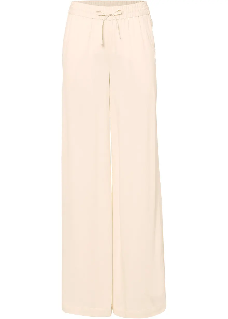 Marlenehose aus leicht glänzender Viskose