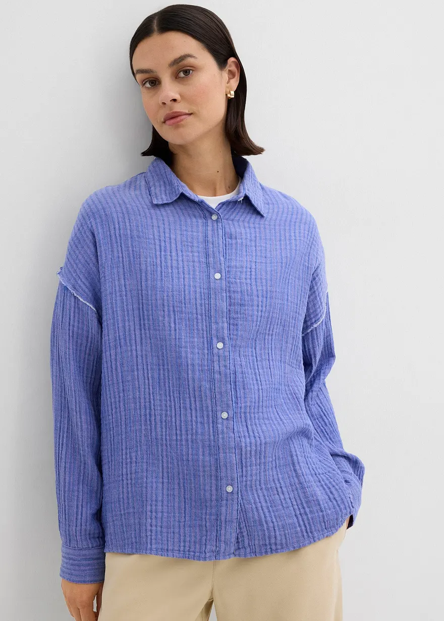 Musselin-Hemdbluse