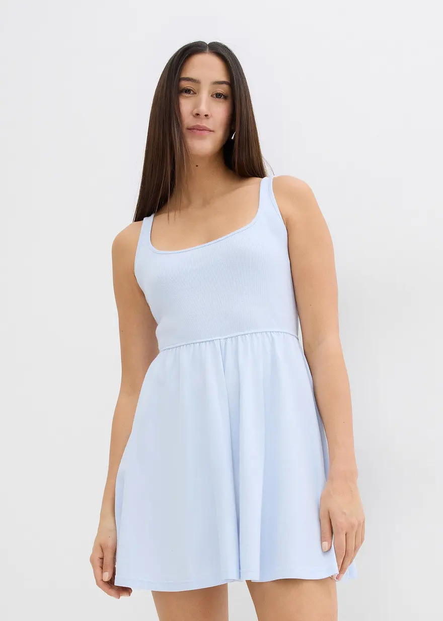 Minikleid aus elastischem Baumwollmix