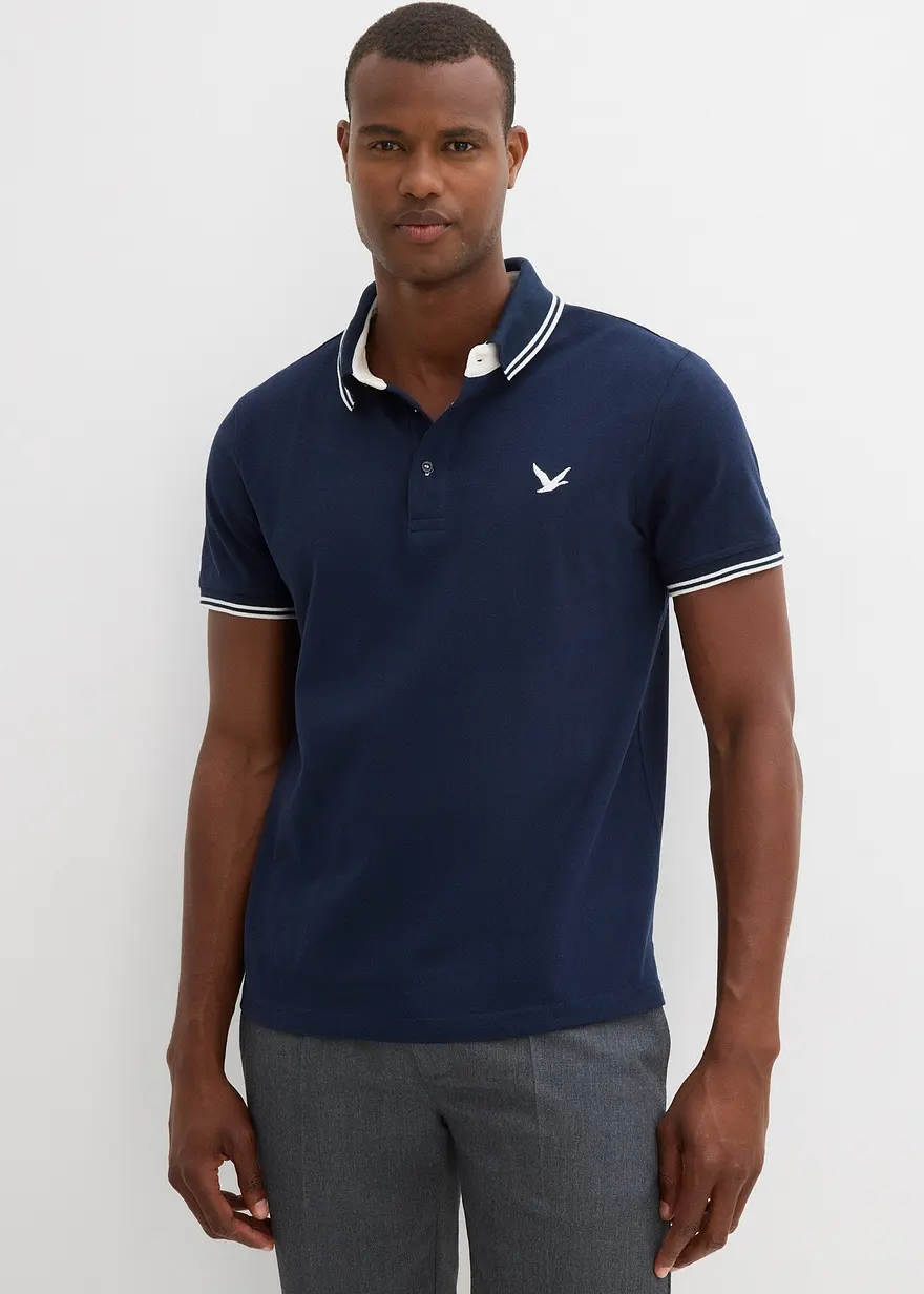Piqué-Poloshirt aus reiner Baumwolle