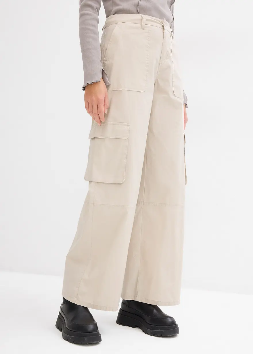 Cargohose aus Baumwolle mit Stretch