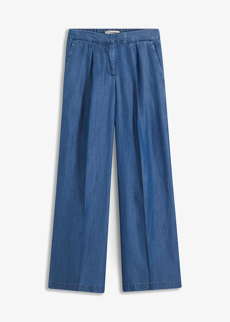 Lyocell Hose mit Bundfalten