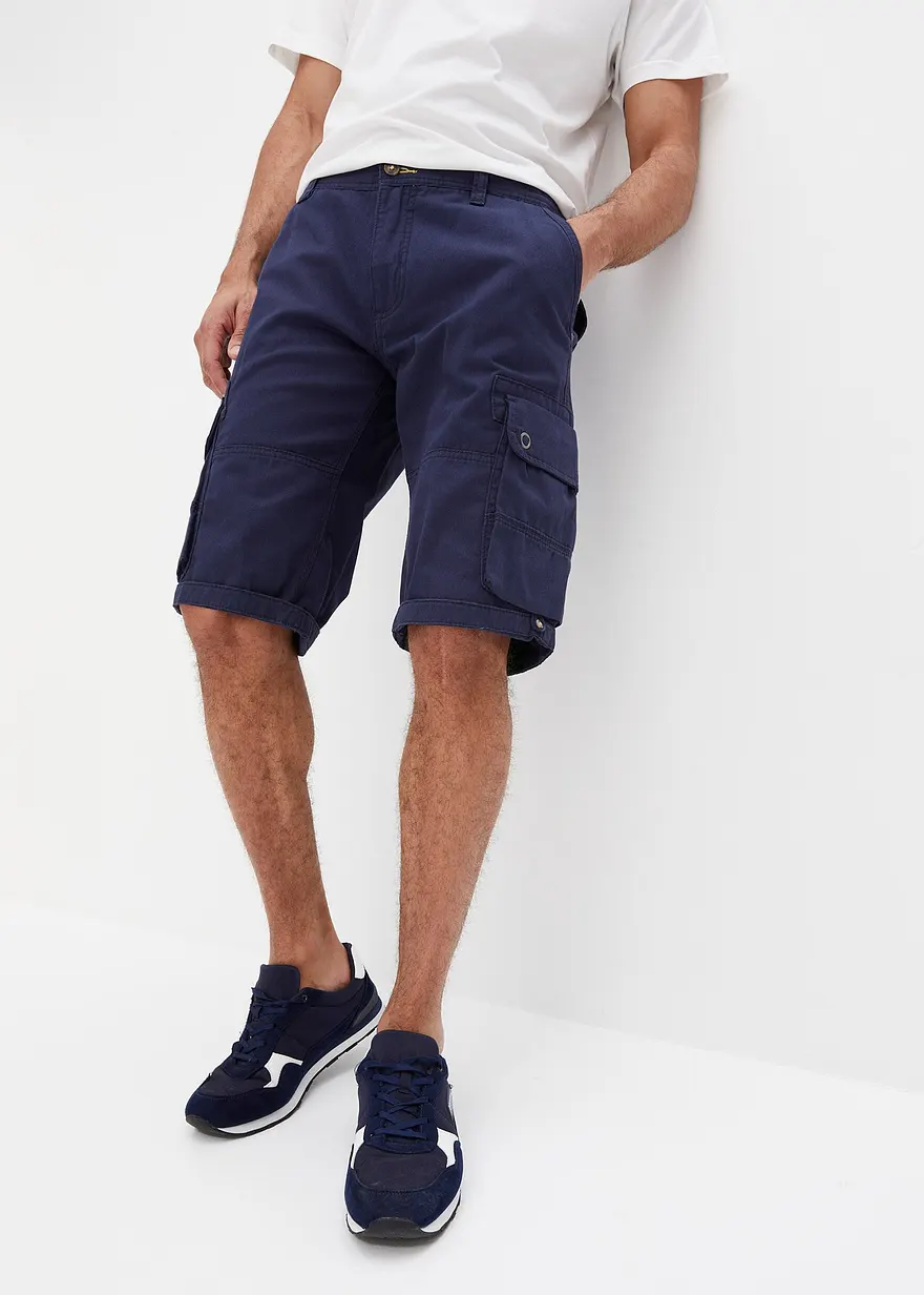 Cargo-Bermuda aus reiner Baumwolle, Regular Fit
