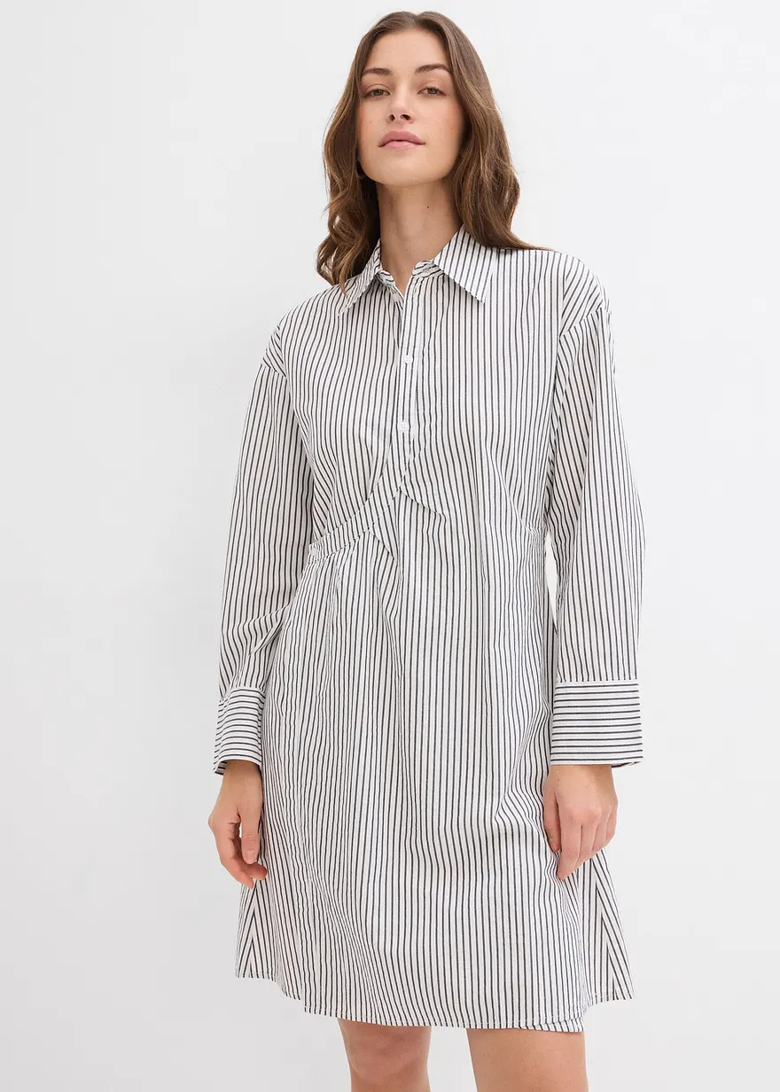 Hemdblusenkleid aus Reiner Baumwolle